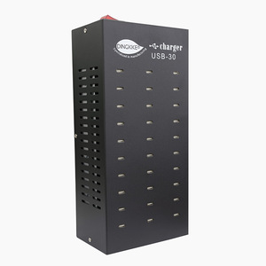 เครื่องชาร์จ USB-30 หลายพอร์ต 30 ช่อง แบบ Type-C สถานีชาร์จเร็ว สำหรับโรงเรียน สตูดิโอ สีดำ - Product Image 3