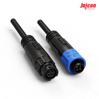 Connecteur étanche M12 4 broches surmoulé, mâle-femelle, 7A 300V IP67, pour câble de capteur