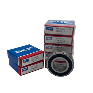 Roulements à billes à gorge profonde 100% originaux pour 6200/<span class=keywords><strong>6202</strong></span>/6204/6205/6208, jeu <span class=keywords><strong>C3</strong></span>, acier chromé, étanches 2RS, roulements automobiles en stock - Product Image 5