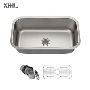 XHHL-7646A Kitchen Sink Manufacturer Fregadero 30 x 18 Kitchen Sinks 18G Stainless Steel Kichen Sink