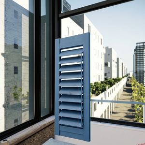 Thiết kế hiện đại tự động an ninh dọc màn trập cửa sổ cửa ra vào bão Hợp kim nhôm louver cửa sổ - Product Image 6