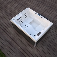Bains à remous extérieurs 3 personnes spa jacuzzis à vendre prix bon marché baignoires à remous en acrylique de luxe sexy hydro massage balboa hottub