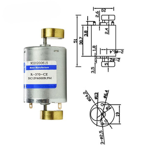 Motor Elétrico Mini R370 12-24V DC 6000 Rpm Projetado para Massageador Dildo Vibrador Brinquedos Sexuais - Product Image 6