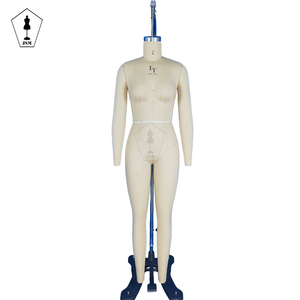 Maniquí de Costura de Fibra de Vidrio para Mujer, Talla 2 de EE. UU., con Soporte Ajustable en Altura y Pinzas, para Exhibición en Vitrinas - Product Image 1