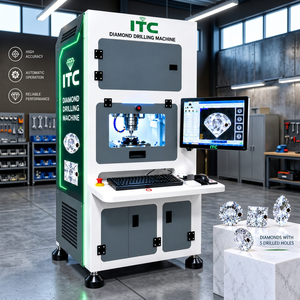 Lab Grown Diamond Self-Leveling CNC Automatic Precision <b>Micro</b> Drilling <b>Machine</b> for Jewelry - Product Image 1
