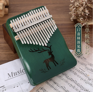 Vente en gros de kalimba à 17 touches, piano à pouce en placage de bois massif, instrument de musique, cadeau de Noël pour les amateurs de musique - Product Image 6