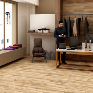 Bamboo Wood Look Porcelain Plank Tiles 8x48 Inch Matte Finish For Premium Interior Flooring - Product Image 2