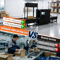 Système DWS dynamique pour colis, machine de dimensionnement, pesage et numérisation 3D jusqu'à 60 kg pour entrepôt logistique express