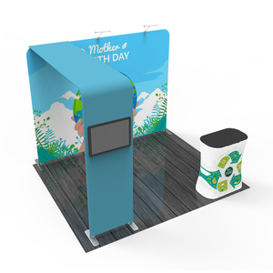 La fiera modulare unica portatile presenta una soluzione flessibile per Stand con struttura in alluminio per esposizione in tessuto di tensione - Product Image 3