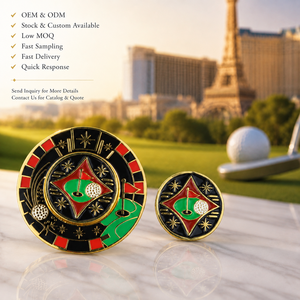 Custom Irregular Shape Magnetic <b>Golf</b> Ball Marker with Enamel Craft for <b>Golf</b> Club Souvenir Projects - Product Image 6