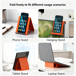 Nuovo Supporto Flessibile Pieghevole in Silicone 2026, Universale per Tablet/Laptop, Supporto Creativo da Viaggio per Smartphone - Product Image 4