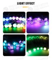 2019 SMD 5050 Intérieur LED RVB Paysage Éclairage 26mm 3 Points IP65 PC Lampe Corps Logiciel Point Modifiable Ampoules