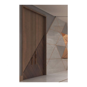 Garantie de qualité Maison rustique en bois Villa Sécurité Grande entrée avant <span class=keywords><strong>Porte</strong></span> en bois massif Simple Droite - Product Image 1