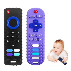 Juguetes de Silicona para la Dentición del Bebé, Mordedor Suave con Forma de Control Remoto de TV para Niños y Niñas, Ecológico y con Características Sensoriales, Regalo para Bebés - Product Image 3