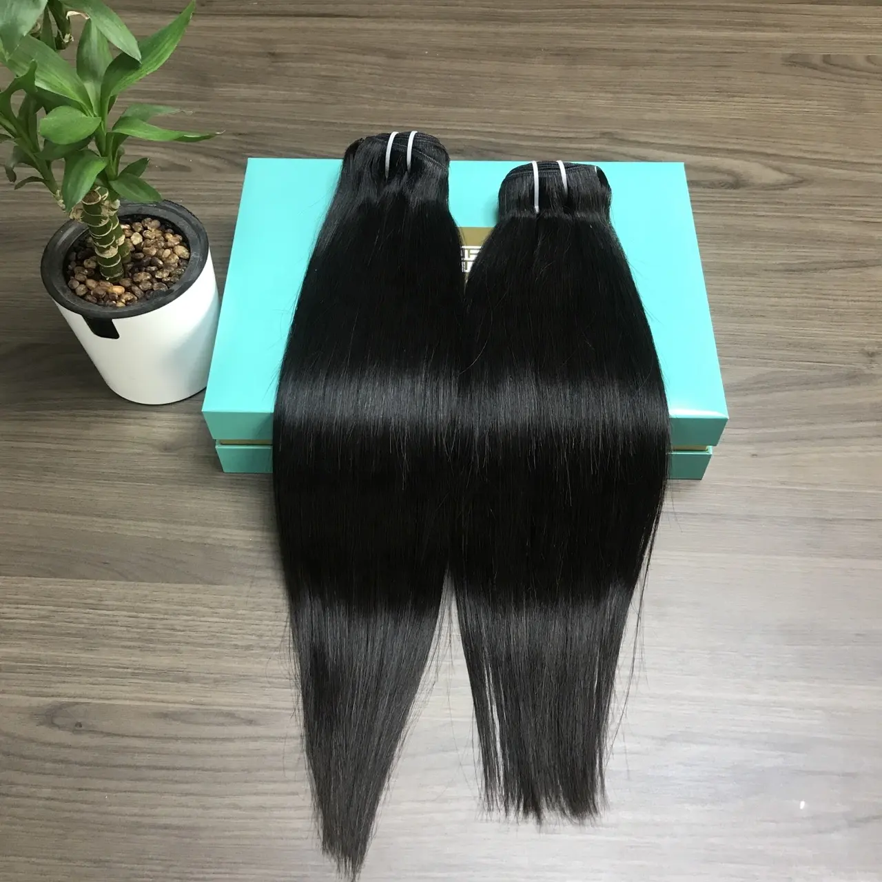 Grosir Pabrik BMF bundel rambut manusia Virgin 10A Vietnam kualitas tinggi, rambut manusia ditarik ganda untuk WANITA HITAM