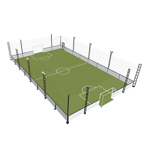 Terrain <span class=keywords><strong>de</strong></span> football SkyJade <span class=keywords><strong>Cage</strong></span> <span class=keywords><strong>avec</strong></span> <span class=keywords><strong>filet</strong></span> anti-balles et gazon artificiel sans remplissage, structure en acier galvanisé à chaud <span class=keywords><strong>avec</strong></span> éclairage 200W - Product Image 1