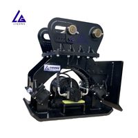 Compacteur hydraulique à plaque de nivellement latérale à surface lisse Ligong pour excavatrices de 1 à 50 tonnes, pour un effet de compactage de terrain plat et uniforme