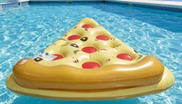 Nouveau matelas flottant gonflable géant en forme de pizza, canapé-lit pliable pour l'eau, hamac 165x138cm