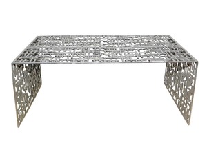 Industrial Metal <b>Coffee</b> <b>Table</b> Handmade Modern Design Living Room Furniture <b>Silver</b> Finish Metal <b>coffee</b> <b>table</b> - Product Image 5