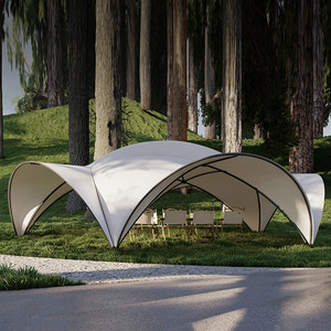 Carpa de lujo con dosel tipo pétalo, de tela Oxford 900D encriptada, con diseño nuevo y personalizado, para campamentos. - Product Image 1