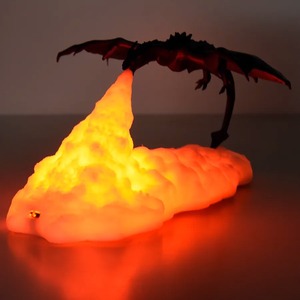 Lampe LED 3D Dragon de Feu et Dragon de Glace, Décoration de Chambre, Lampe de Bureau Rechargeable, Meilleur Cadeau pour Enfants et Famille, Décoration Intérieure - Product Image 2
