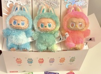 Оптовая продажа: 100% Оригинальные плюшевые игрушки Labubu Mini V3 The Monsters Big Into Energy Vinyl Plush Macarom Have a Seat Blind Box