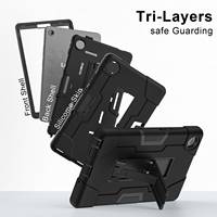 Étui antichoc à 3 couches pour Lenovo Tab One 8.7 K9 TB305FU 2025 avec support pliable en silicone et PC Armor OEM ODM