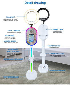 IPad và DSLR tất cả trong một ma thuật gương ảnh gian hàng di động độc đáo Selfie ma thuật gương gian hàng để bán - Product Image 2