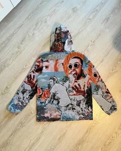 Sudadera con Capucha de Moda Hip Hop para Hombre, Ropa Urbana, Estilo Tapestry, <span class=keywords><strong>Rap</strong></span>, Baloncesto, Top Genial, Manta, Tallas Grandes - Product Image 2