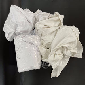 المسح الصناعي raمن 35-55 تي شيرت نفايات القطن الأبيض A + - Product Image 3