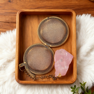 ตะแกรงกรองชาคริสตัลเกรดอาหารสำหรับขายส่ง คริสตัลบำบัดธรรมชาติ หินดิบ ที่กรองชา งานฝีมือสำหรับใช้ในครัวเรือน - Product Image 2