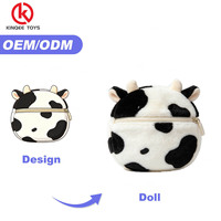 Dompet Boneka Beruang Cokelat Custom dengan Resleting untuk Hadiah Promosi Bahan Lembut Bersertifikat CE 12cm 100 Pcs MOQ OEM