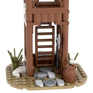 Torre de Vigilancia Vikinga, Serie Militar, Juego de Bloques de Plástico ABS para Niños y Niñas, Bloques de Construcción - Product Image 6