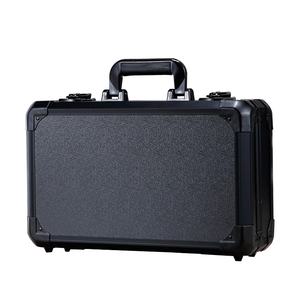 <span class=keywords><strong>Maletín</strong></span> Portaherramientas Personalizado de Aluminio Negro, Caja de <span class=keywords><strong>Herramientas</strong></span> para Uso Doméstico, Peluquería, <span class=keywords><strong>Maletín</strong></span> con Cerradura de 15 Pulgadas, Caja de Seguridad - Product Image 2