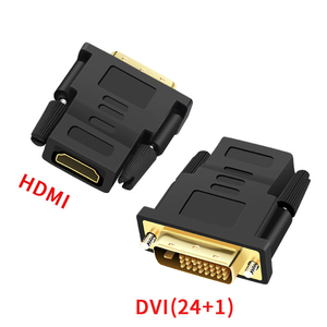 Adattatore <span class=keywords><strong>DVI</strong></span>-D 24+1 25 Pin Maschio a <span class=keywords><strong>HDMI</strong></span> Femmina Placcato in Oro per HDTV TV - Product Image 2