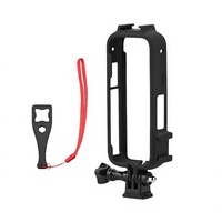 Cage de caméra stable en plastique OEM pour Insta360 X6, avec interface à trois griffes interchangeable pour la photographie en extérieur