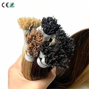 Extensions de cheveux en kératine en gros, extensions de cheveux humains en kératine italienne, extensions de cheveux brésiliennes à pointe en Y, extensions de cheveux à pointe invisible - Product Image 1