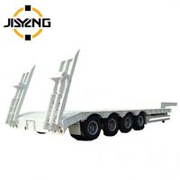 Fournisseur chinois de semi-remorque surbaissée à 3/4/5 essieux, capacité 80 tonnes, pour charges lourdes, remorque de camion surbaissée, semi-remorque surbaissée, caminhão de reboque