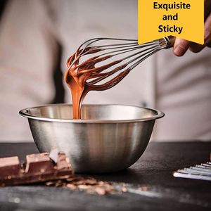 <b>Custom</b> Wholesales 3 Pack Stainless Steel <b>Balloon</b> Beating and Stirring Mini Egg Whisk for Blending With Plain Handle - Product Image 5
