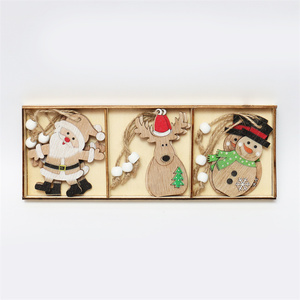 Vendita Diretta Fabbrica: Set di 3 Ornamenti Natalizi Fai-da-te in Legno a Forma di Angelo da Appendere, 6cm - Palline e Decorazioni per Albero di Natale - Product Image 4