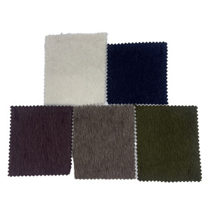 Wholesale Fabric Supplier Double Face Long Hair Multi Color Heavy Wool Alpaca Cashmere Woven Winter Fabric for Coats ZZH24019 - Product Image 1