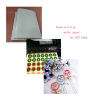 Papier Wafer Anniversaire A4 100 Feuilles 0.35mm Vente en Gros Direct Usine en Vrac Fournisseur B2B OEM en Stock Décoration Gâteau Dessert