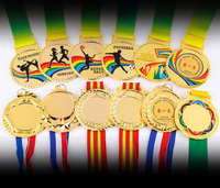 Médaille sportive en métal avec logo personnalisé, médailles et rubans sportifs, médaille vierge avec logo de trophée
