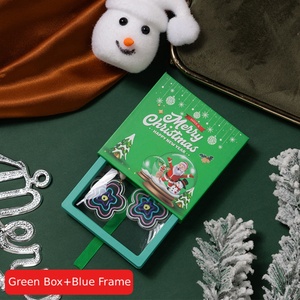 Boîte de rangement pour collier en film PE transparent de Noël, cadre de suspension flottant 3D en plastique, boîte de présentation de bijoux - Product Image 6