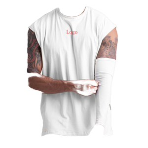 เสื้อกล้ามฟิตเนสผู้ชาย ผ้าสแปนเด็กซ์/ผ้าฝ้ายถัก สวมใส่สบาย ระบายอากาศ แห้งเร็ว เหมาะสำหรับออกกำลังกาย วิ่ง มีแถบสะท้อนแสงด้านหลัง แบบไม่มีแขน - Product Image 1