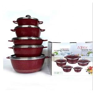 Juego de Utensilios de Cocina Antiadherentes de Metal de 10 Piezas al por Mayor, Cacerolas y Ollas - Product Image 4