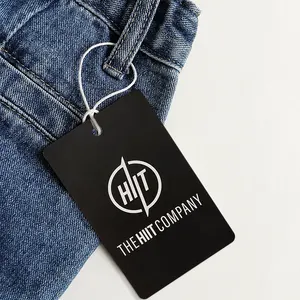 Factory Custom Luxury Clothing Cloths Jeans Price Swing Hang Tag Clothes For Brand LOGO Labels Tags