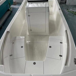 Bateau de pêche à console centrale en PRV de 7 m/23 pi, bateau d'île pour usage commercial avec T-Top et accessoires de pêche - Product Image 4