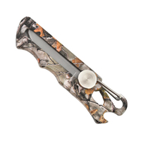Couteau de camping camouflage à lame coulissante, lame en acier inoxydable remplaçable, multi-outils avec ouvre-bouteille pour le camping et la randonnée