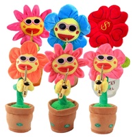 Cactus musical électrique qui tourne, enregistre, danse, chante, se balance, jouet en peluche, cactus dansant, peluche, fonctionne sur piles